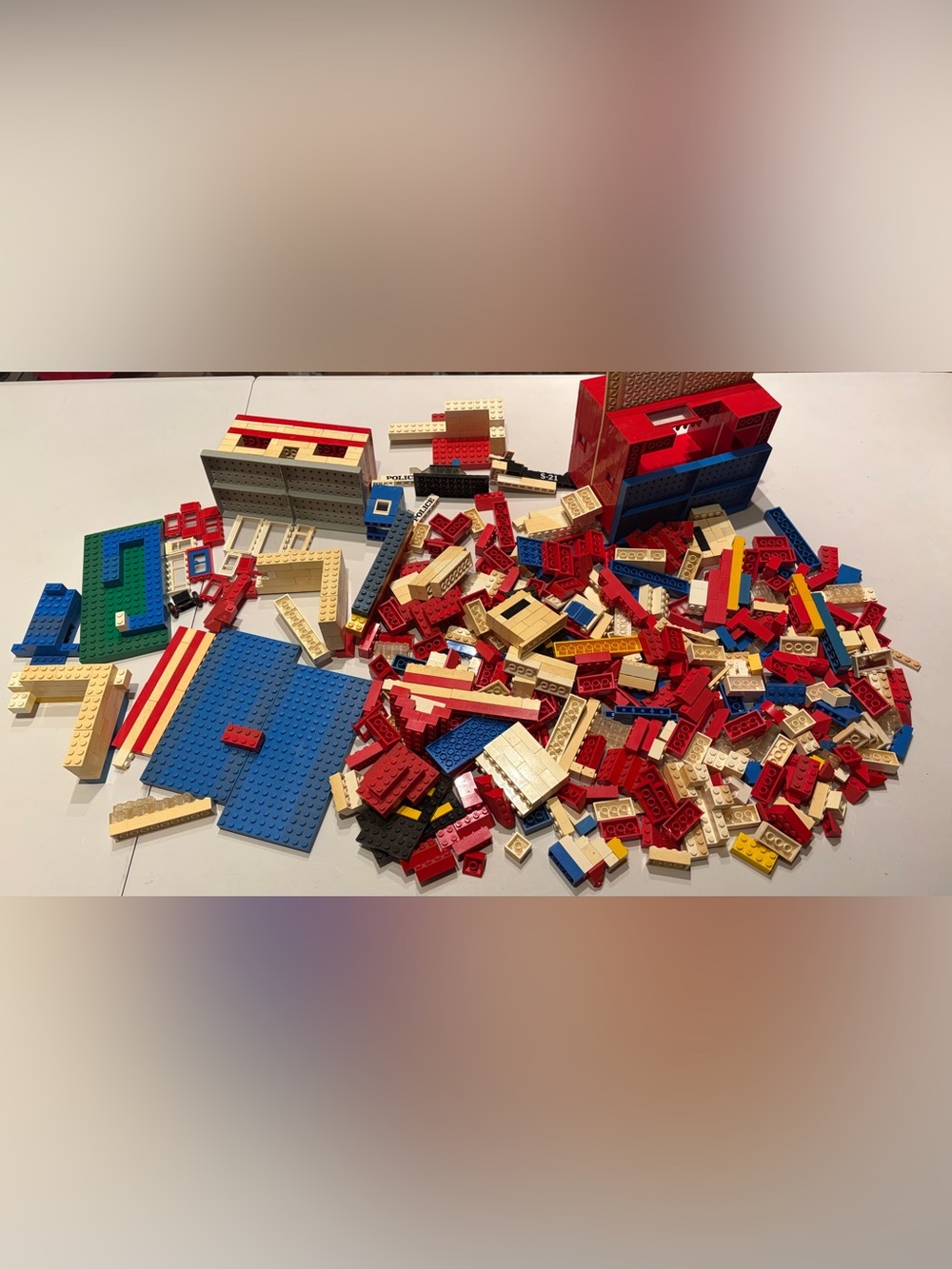 4.75 lbs Vintage LEGO Classic Town Lot 1970s 1980s Rare Police S-21